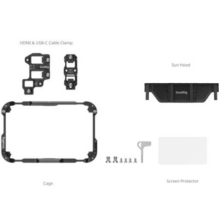 SmallRig 5708 - zestaw akcesoriów do monitora Atomos Ninja TX / TX GO - zawartość zestawu